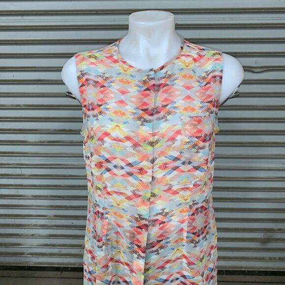 Cabi size small colorful sleeveless top - Picture 3 of 8